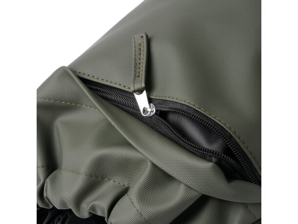 Mochila de cuerdas Empire en RPET con bolsillo frontal Negro detalle 1