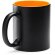 Taza con logo con interior a color cerámica Macha Amarillo detalle 3