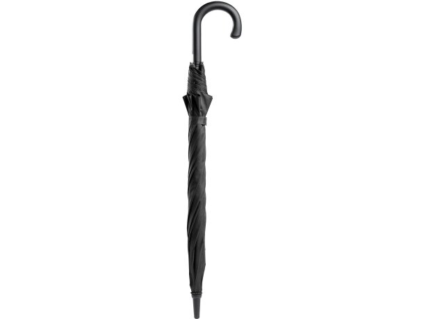 Paraguas con tejido pongee 190T y sistema anti-viento Osaka Negro detalle 5