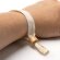 Pulseras personalizadas de algodón Orbit Crudo detalle 1