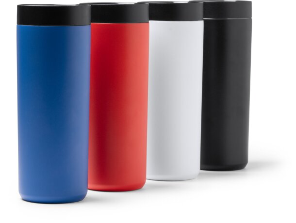 Vaso térmico Clarke acero inoxidable 500ml doble pared Blanco detalle 3