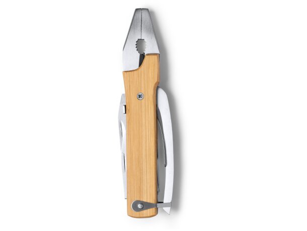 Multiherramientas Puria acero inoxidable y empuñadura de bambú Crudo detalle 7