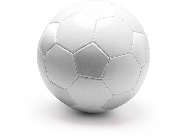 Balón Tuchel polipiel talla 5 con logo para publicidad deportiva Blanco detalle 4