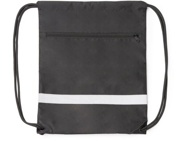 Mochila Lucio rpet reciclado con refuerzo pu leather Negro detalle 3