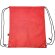 Mochila de cordones rPET Larus Rojo detalle 9