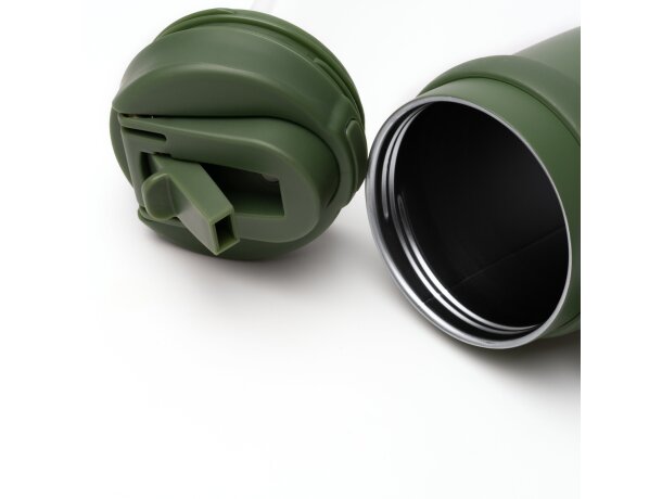 Bidón Kalam acero inoxidable 304 reciclado 900ml con pajita Negro detalle 2