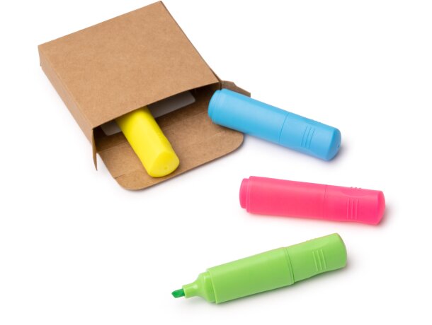 Set marcadores Rotux crudo con 4 colores en caja kraft Crudo detalle 2