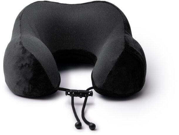 Almohadilla de viaje Destin con memoria estructural ajustable Negro detalle 5