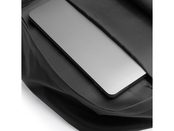 Mochila Rusel con compartimento acolchado para portátil 16 Negro detalle 1