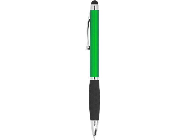 Bolígrafo con puntero táctil original de plástico metalizado tinta azul Semenic Verde helecho detalle 9