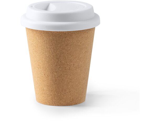 Vaso Sacha 380ml corcho natural reutilizable tapa hermética Crudo detalle 5