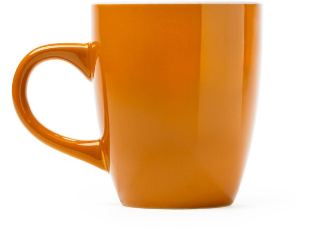 Tazas baratas en variados colores en cerámica Nolo Naranja detalle 18