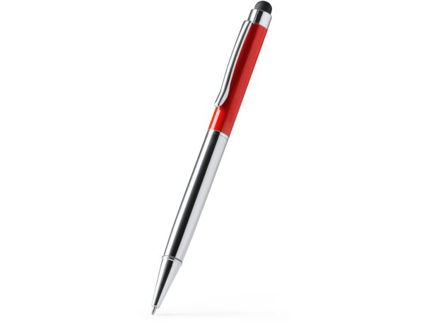 Bolígrafo Bravos de aluminio reciclado con puntero táctil Blanco detalle 4