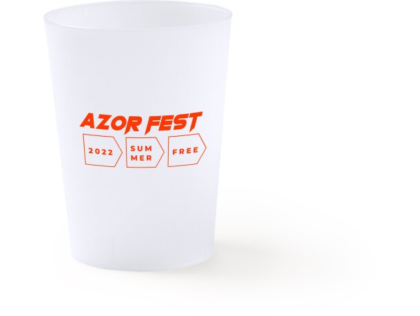 Vaso de plástico para publicidad reutilizable de pp flexible Pontal Transparente detalle 2