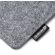 Funda gafas Yoman en fieltro reciclado sostenible Gris detalle 3