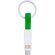 Cargador sincronizador plástico con llavero 3 en 1 Cetus Verde helecho detalle 6