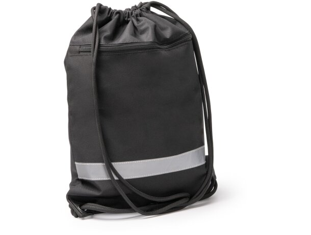 Mochila Lucio rpet reciclado con refuerzo pu leather Negro detalle 3