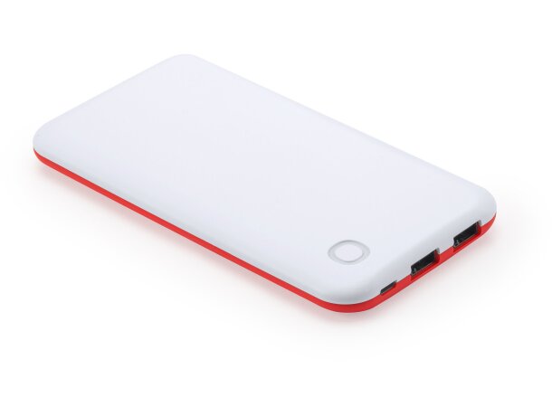 Batería externa personalizada 10000 mah de plástico Robbie Blanco/blanco detalle 3