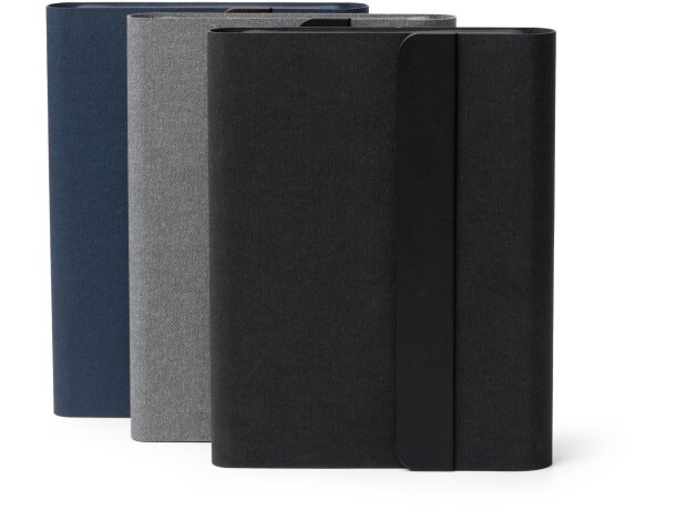 Carpeta batería externa Sabix con carga inalámbrica y bloc Negro detalle 4