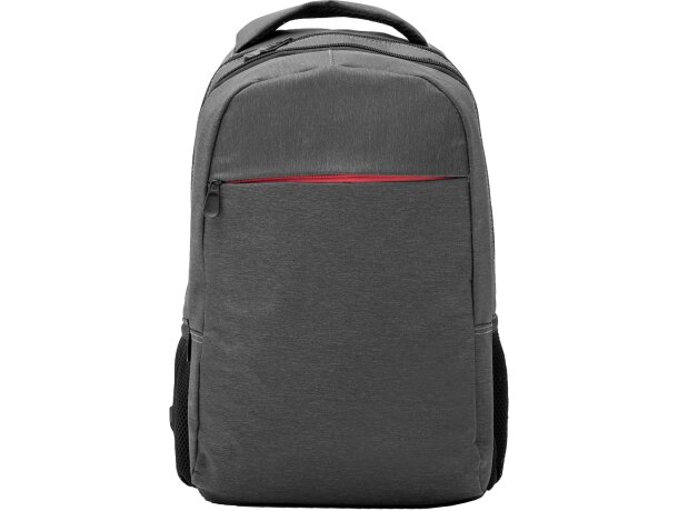 Mochila Chucao serigrafiada poliéster jaspeado portátil 15L Gris vigore detalle 17