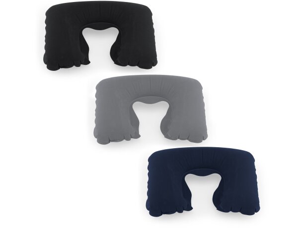 Almohadilla inflable de viaje Ansar Negro detalle 2