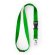 Lanyard colores variados de poliéster Guest Verde helecho