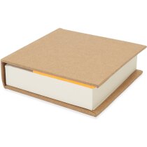 Bloc notas adhesivas publicitaria cartón reciclado 200 hojas 125 adhesivas