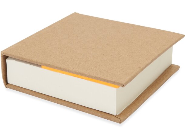 Bloc Bosco con notas adhesivas y tapas de cartón reciclado Crudo detalle 3
