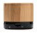 Altavoz con bluetooth de bambú Nervo Negro detalle 6
