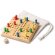 Juego de parchís Siscar en bambú natural con funda de algodón Crudo detalle 3
