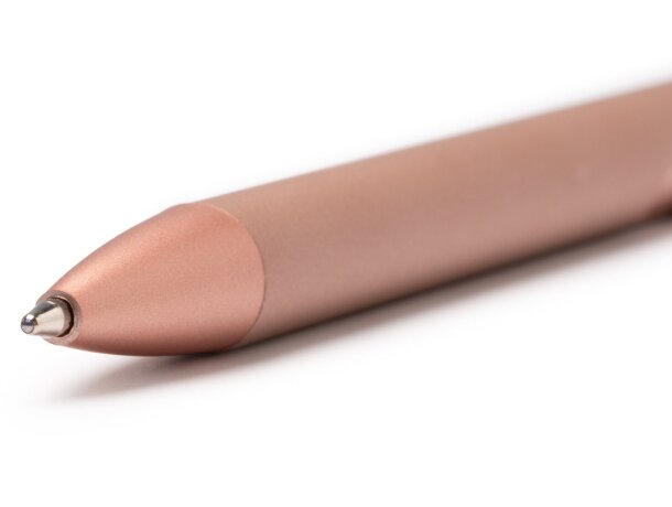 Bolígrafo Prosa con pulsador, cuerpo metálico y carga jumbo Negro detalle 1