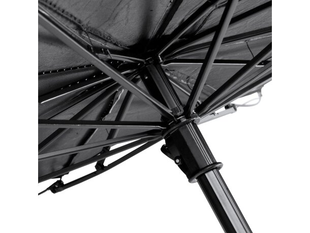 Parasol de coche diseño de paraguas poliéster Nolax Negro detalle 2