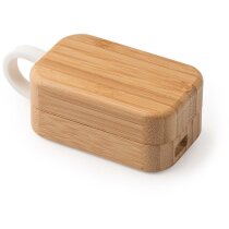 Auriculares Bluetooth Blues con logo bambú