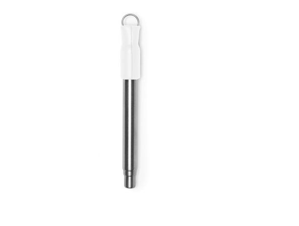 Pajita ecologica personalizable Ladas extensible reutilizable acero inoxidable 304 Blanco detalle 5