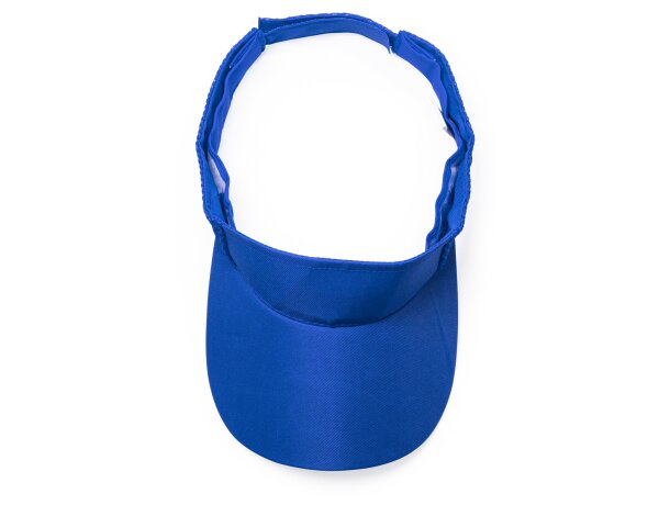 Visera personalizado con cierre velcro en microfibra Wizer Royal detalle 6