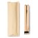 Abanico plegable Tao de madera natural personalizable Blanco detalle 3