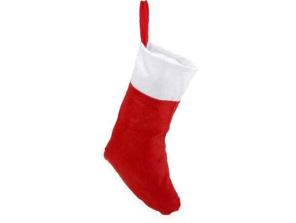 Calcetín de navidad de poliéster Noel para regalitos Rojo detalle 2