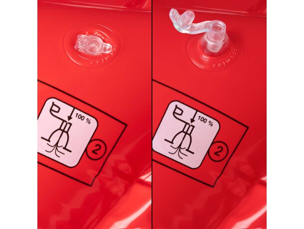 Colchoneta inflable Pembra de PVC para adulto Blanco detalle 1