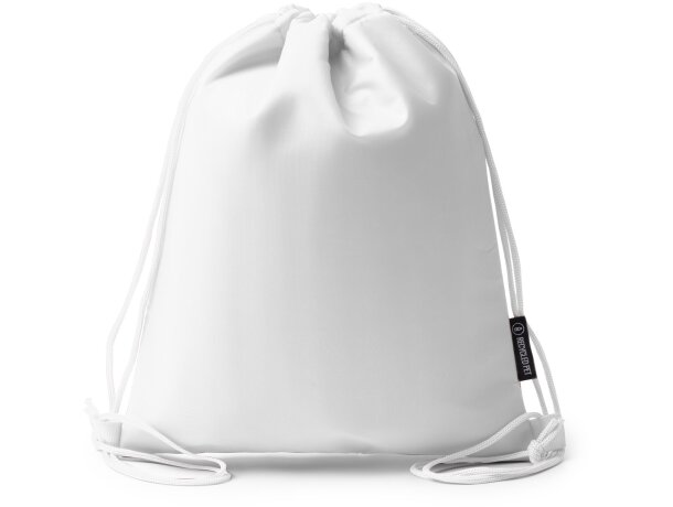 Mochila nevera Croker isotérmica con poliéster reciclado Blanco detalle 4