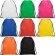 Mochila de cuerdas diversos colores non woven 80 g/m2 Calao Blanco detalle 1