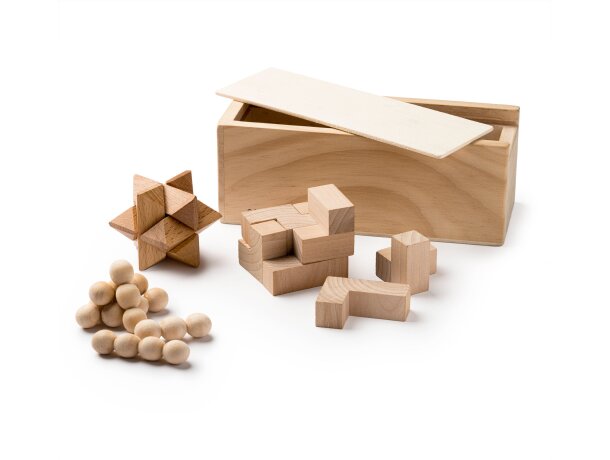 Set de juegos de habilidad de madera Rocks Crudo detalle 3