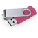 Memoria USB Marvin 16 GB con chip original y clip giratorio Fucsia detalle 18