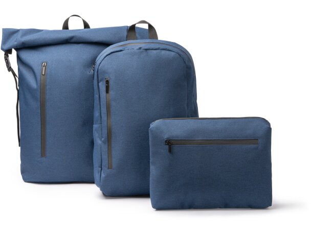 Mochila Sakman RPET 300D impermeable portátil 15 pulgadas Negro detalle 3