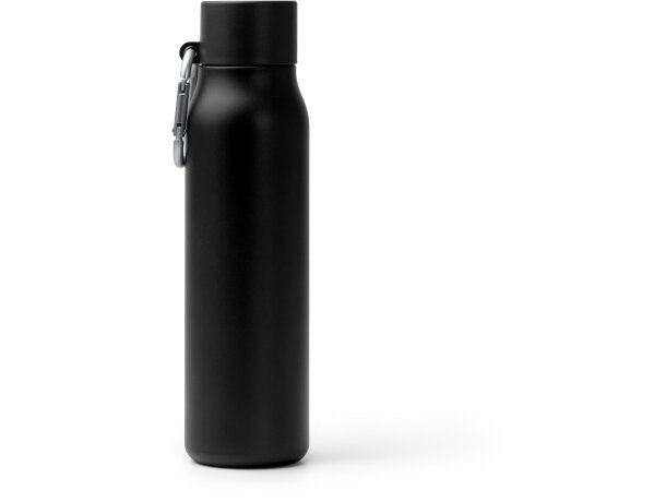 Bidón Cubel de acero inoxidable reciclado con doble pared Negro detalle 5