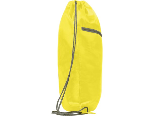 Mochila de cuerdas personalizada poliéster 70 g/m2 Ninfa Amarillo detalle 15