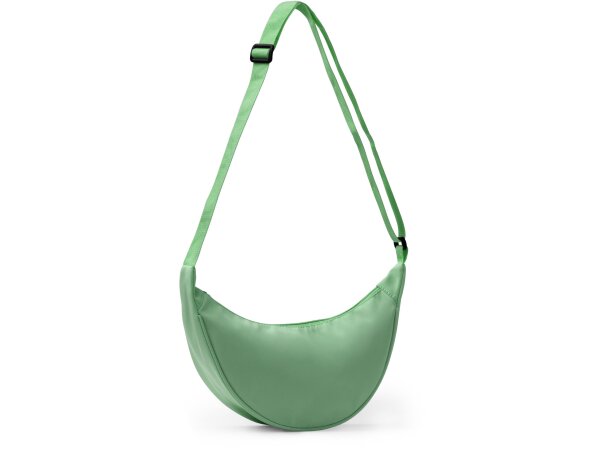 Bolso bandolera Elena en nylon reciclado repelente al agua Negro detalle 1