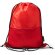Mochila Milak con bolsillo exterior acolchado en RPET 210D Rojo