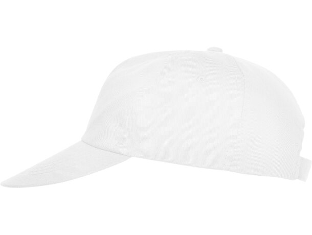 Gorra básica con logo a personalizar Blanco detalle 6