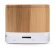 Altavoz con bluetooth de bambú Nervo Blanco detalle 5
