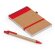 Mini libreta con espiral y tapa rígida cartón reciclado Negro detalle 2